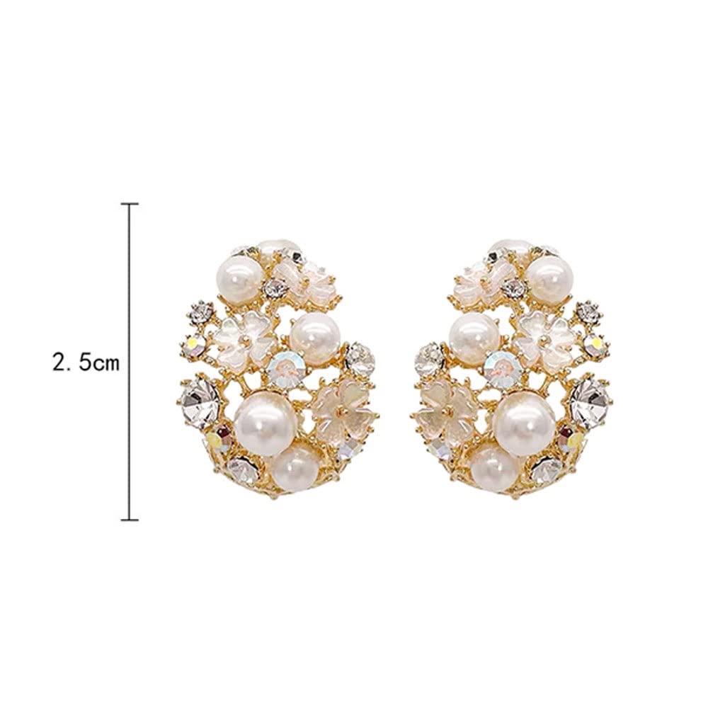 針部分silver925 お花とパールのピアス♡ 針部分silver925 お花とパールのピアス♡